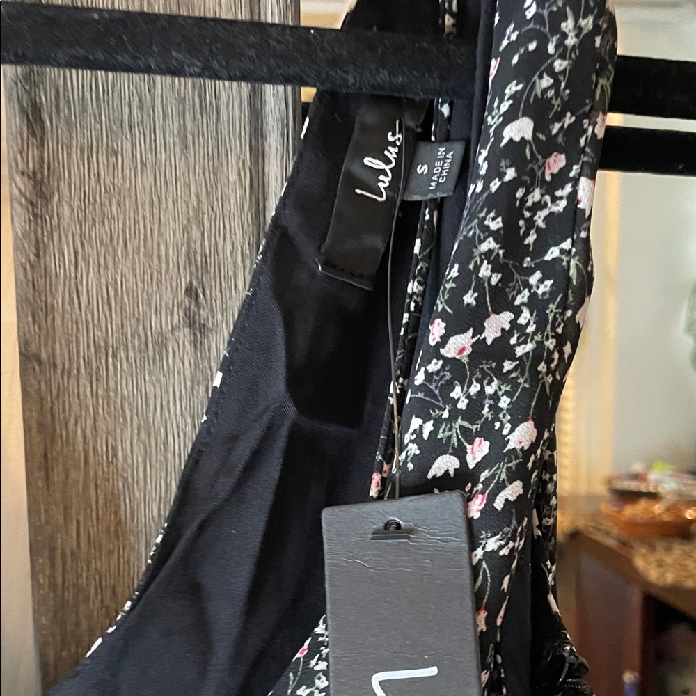 lululemon athletica Black Floral Maxi Dress